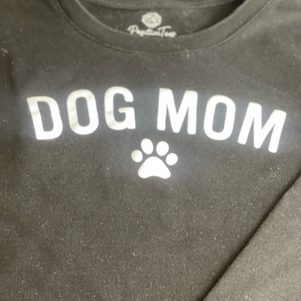 🔺SOLD🔺Cozy Black Dog Mom sweatshirt positive tees​ - Picture 3 of 7